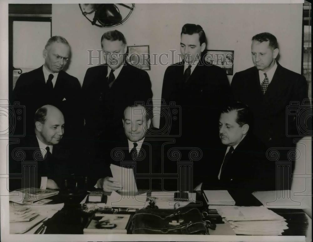 1938 Press Photo Donald R. Richberg Government against ford Motor Company - Historic Images