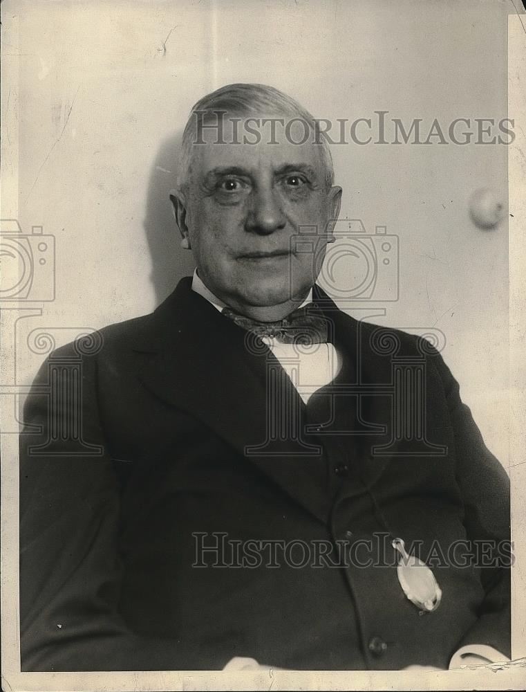 1929 Press Photo Charles Schwab Chairman of the Board of Bethlehem Steel Corp - Historic Images