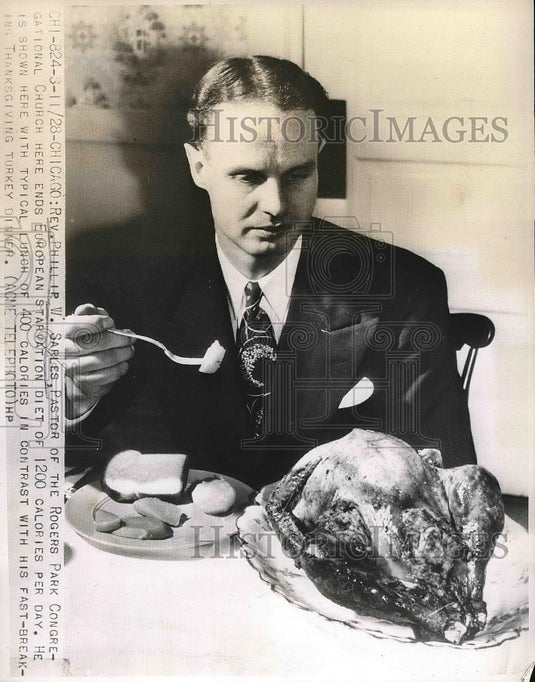Press Photo Rev. Phillip W. Sarles Pastor Rogers Park Congregationl Church - Historic Images