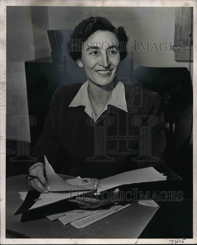 1944 Press Photo Dr Hazel K Stiebelling Chief Bureau of Human Nutrition &amp; Home E - Historic Images