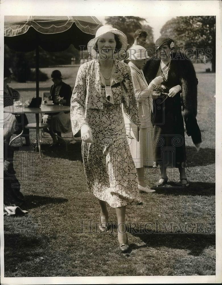 1932 Press Photo Mrs. John H.G. Pell Chairman Of Junior Committee During Benefit - Historic Images