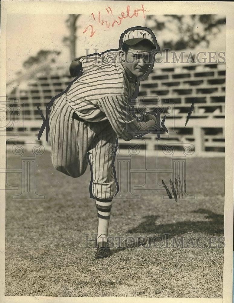 1927 Press Photo W.H. Clarkson Pitcher New York Giants Spring Training Camp MLB - Historic Images
