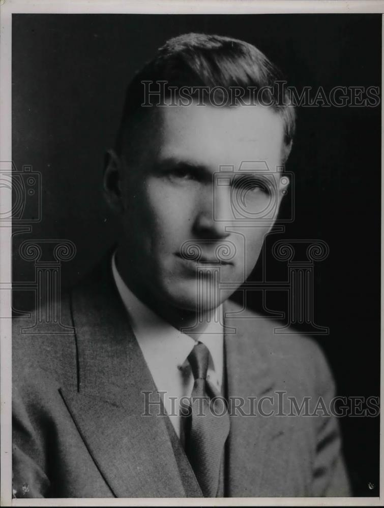 1937 Press Photo College professor J. Howard Howson - Historic Images