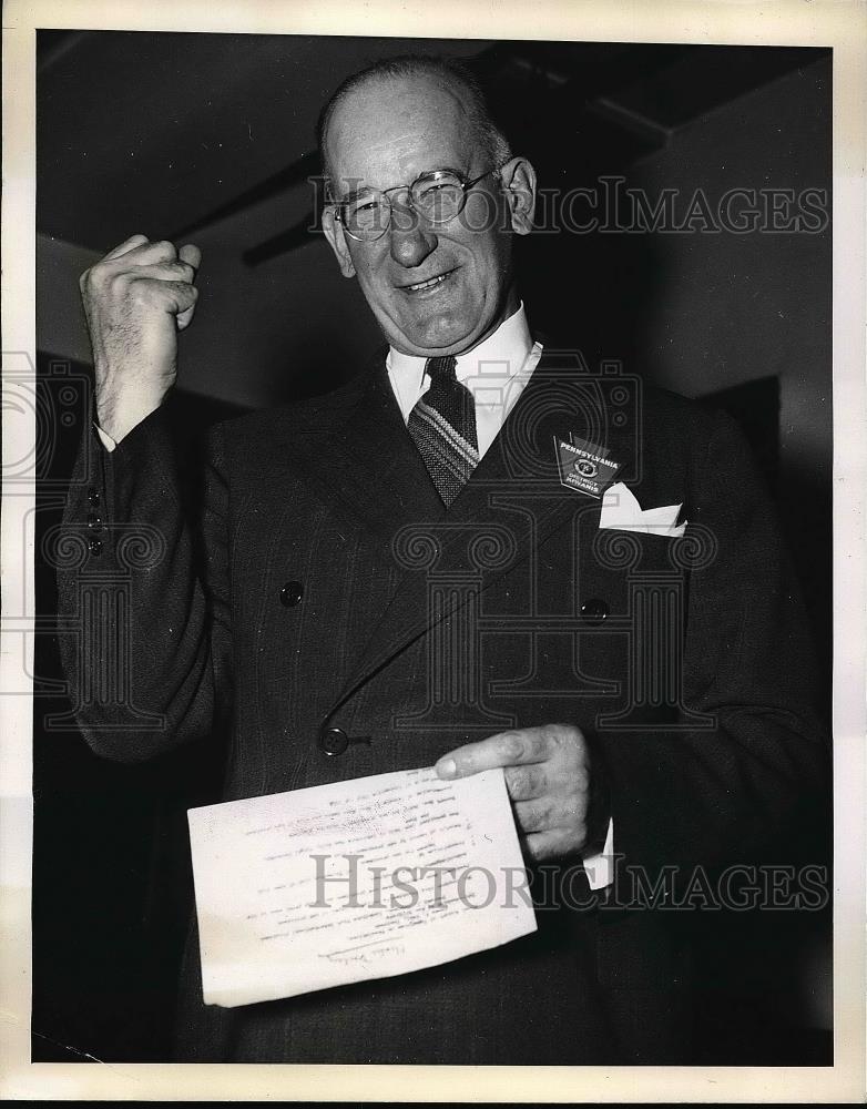 1941 Press Photo President of kiwanis International Charles Donley - Historic Images