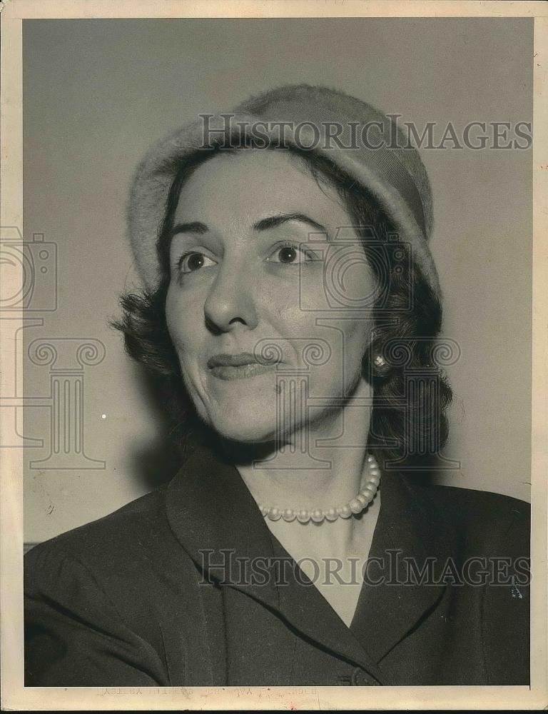 1954 Press Photo Mystery witness Mrs. Jay Bender - Historic Images
