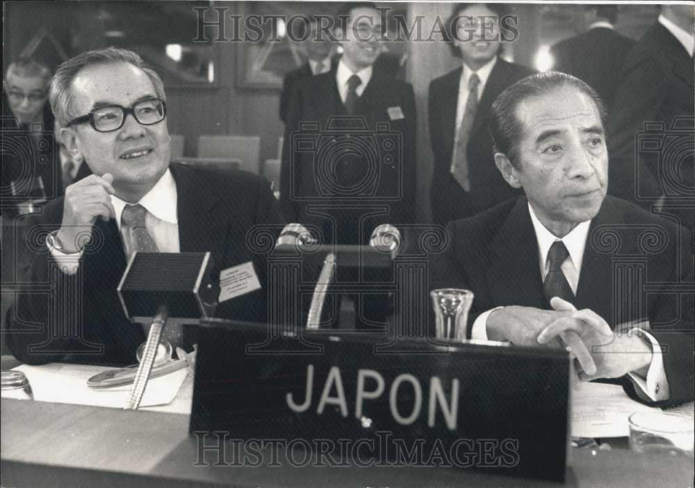 Press Photo Minoru Masuda and Toskio Kimura of Japan - Historic Images