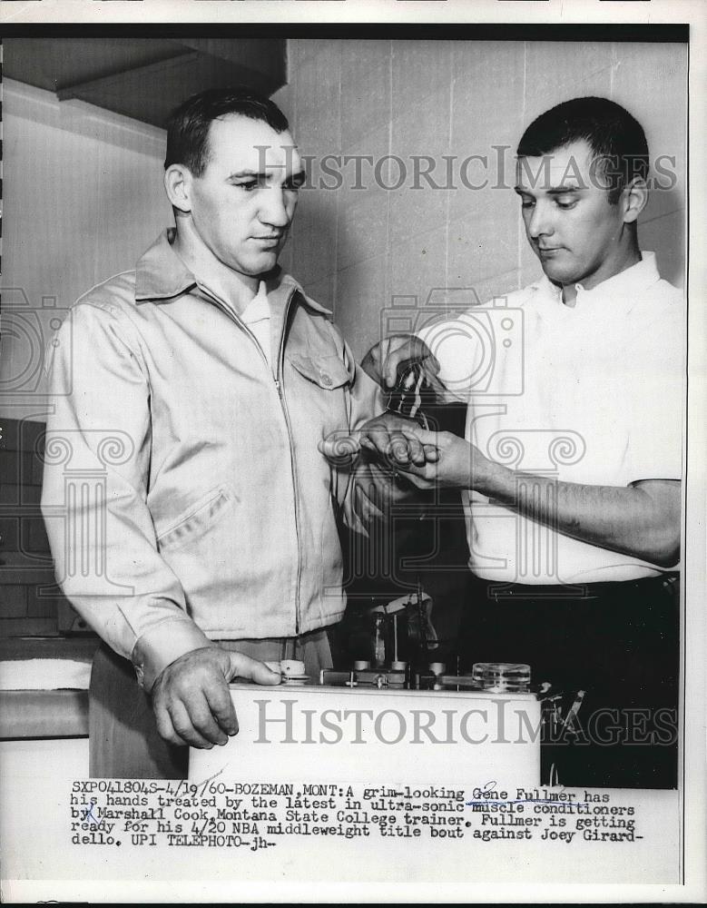 1960 Press Photo Middleweight Champ Gene Fullmer - Historic Images