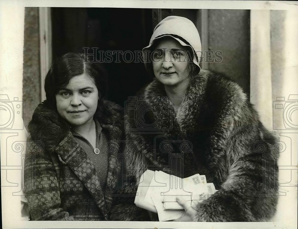 1927 Press Photo Margaret Kramer & Ruth Rhodes of Annapolis, Md hospital - Historic Images