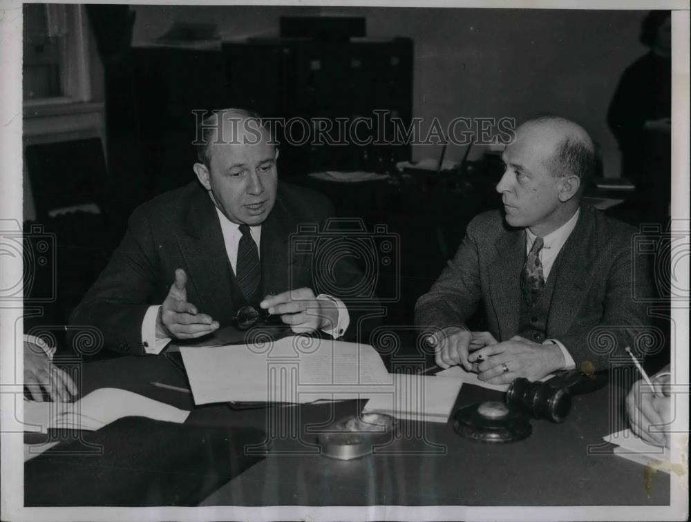 1935 Press Photo Donald Richberg Executive Head of NRA - Historic Images