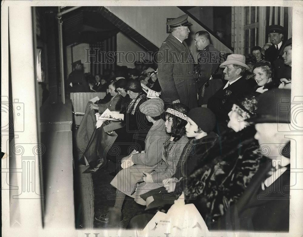 1932 Press Photo Sec. of War Patrick Hurley and 1st Comm. Cootes at Society - Historic Images