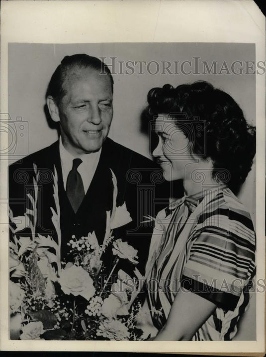 1942 Press Photo George P. Rea, President. Drexel Institute, Frances A. Merrell - Historic Images