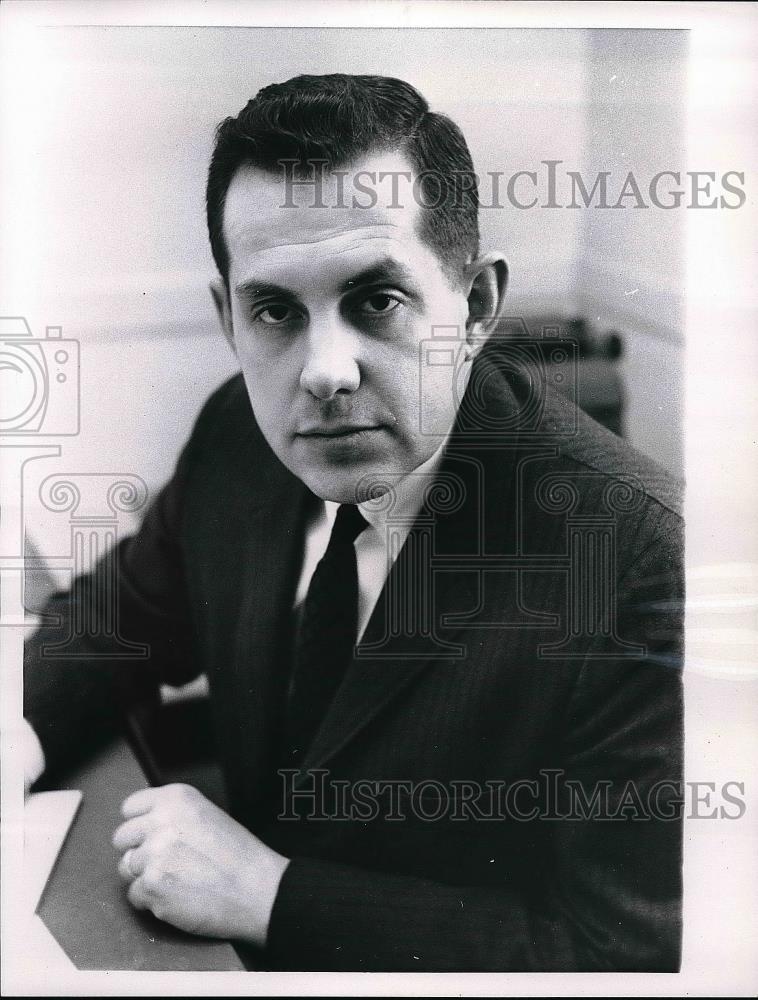 1963 Press Photo Businessman William Dentzler Jr. - Historic Images