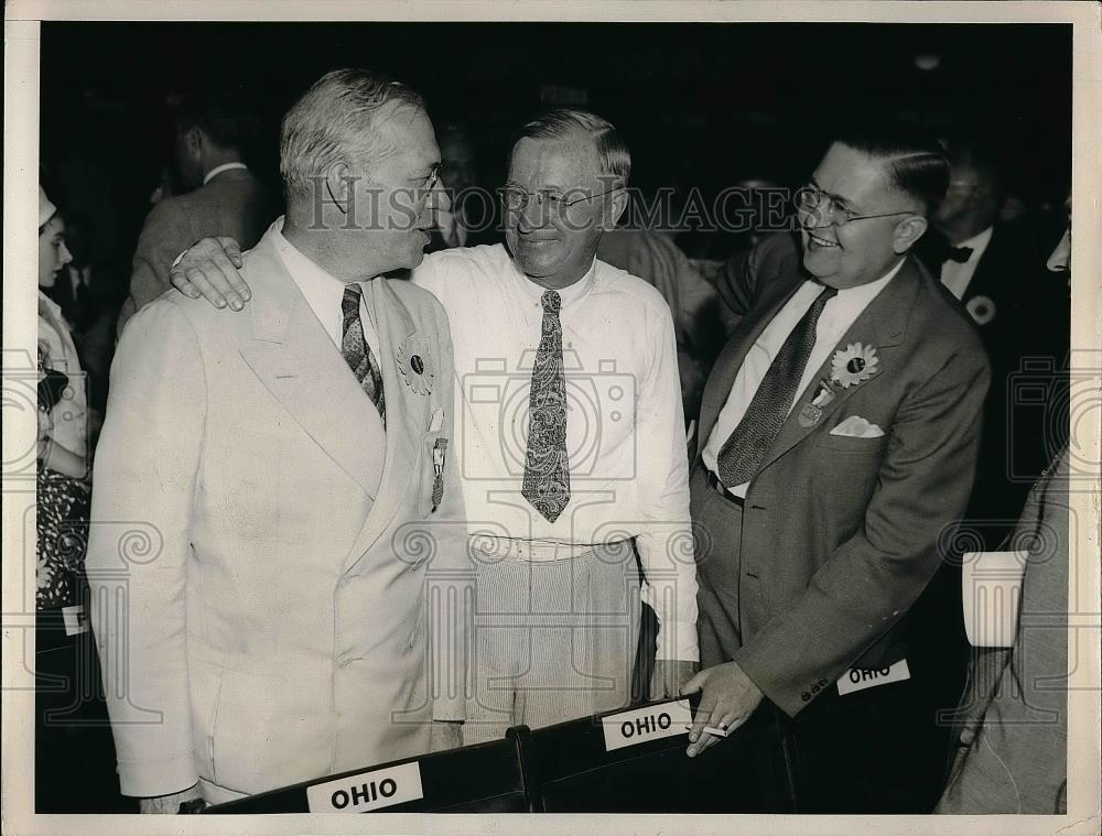 1936 Press Photo William H. Wilson, M. Harvey Taylor, G. Mason Owlett - Historic Images