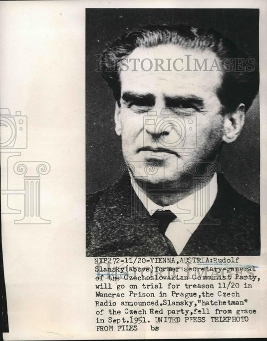 Slansky Rudolf Slansky Secretary General of Czech Communist Party 1952 Vintage ...