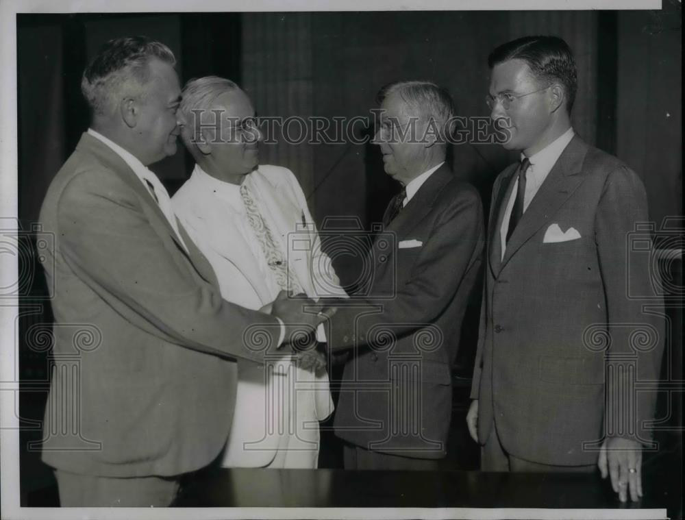 1934 Press Photo Marshall Sampsell acquitted of Stock theft at Central Illinois - Historic Images