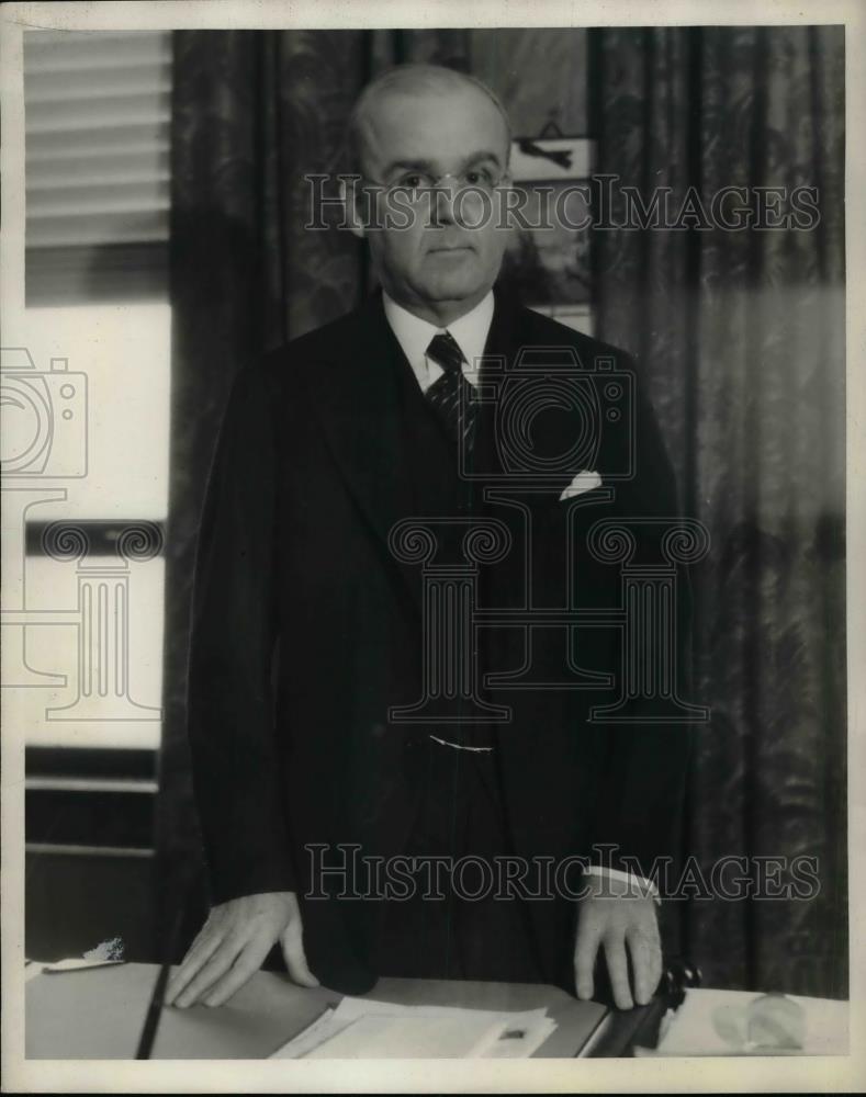 1934 Press Photo Ernest T. Weir Chairman Of National Steel Corporation - Historic Images