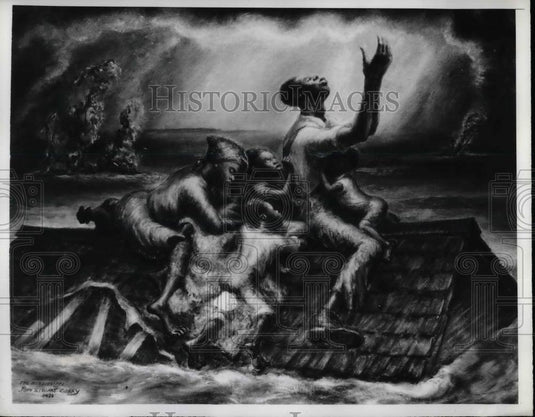 1945 Press Photo "the Mississippi" by John Steuart Curry - nea59616 - Historic Images