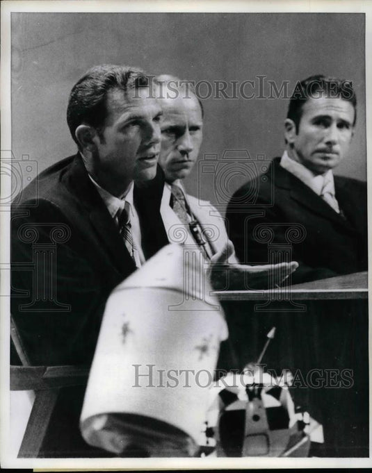 1971 Press Photo Col. David R. Scott, Maj. Alfred Worden, Lt. Col. James Irwin - Historic Images