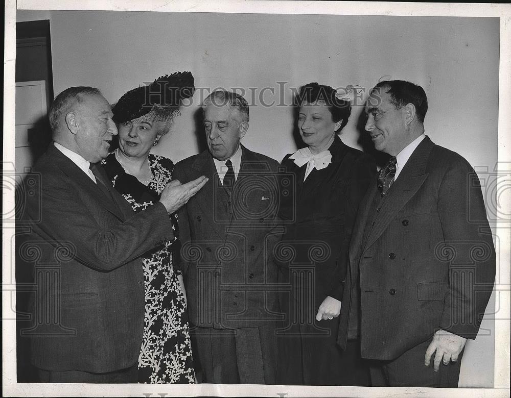 1942 Press Photo Top Republican Leaders Harrison E. Spangler Republican National - Historic Images