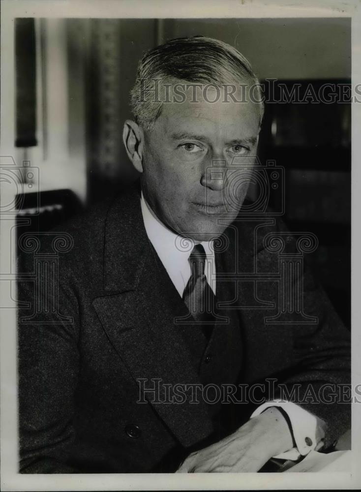 1934 Press Photo Thomas Hewes, Special Assistant to Secretary of State Hull - Historic Images