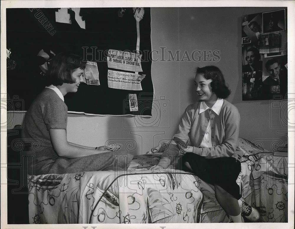 1950 Press Photo Pat Ryan, Jean O&#39;Brien of Delavan, Wisconsin - nea62268 - Historic Images