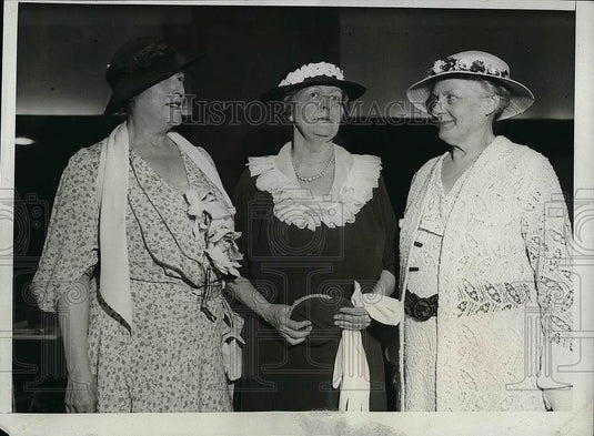 1934 Press Photo Mrs. Lavin & Mrs. Harry Thomas President Of Women's Committee - Historic Images