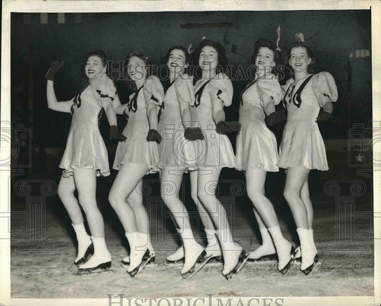 Press Photo Ramona Brazier, Ria Sanford, Edna Benjamin, Joan Barr, A. Lloyd - Historic Images