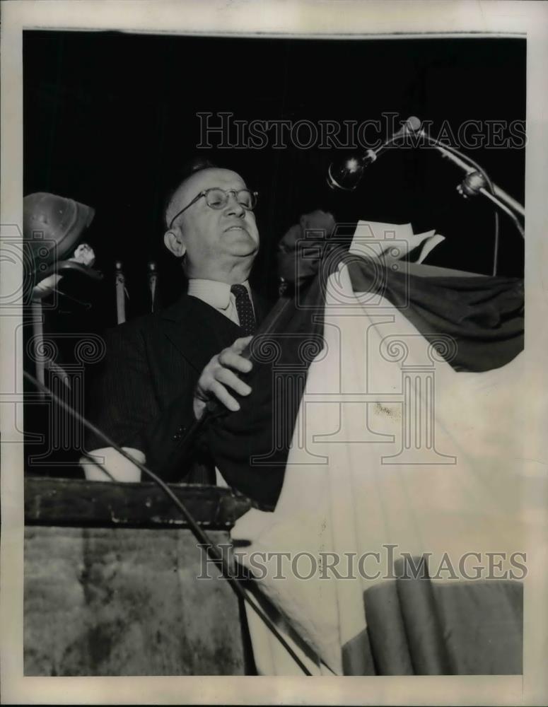 1946 Press Photo Communist Leader William Foster Speaks At Communist Party Rally - Historic Images