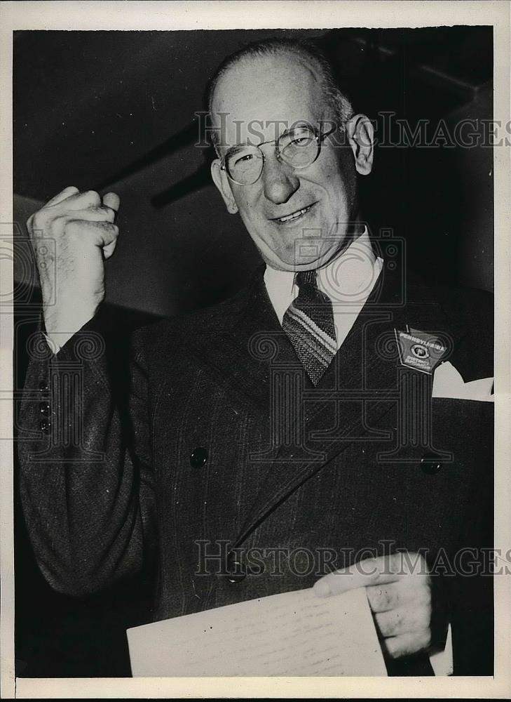 1941 Press Photo Charles Donley head of Kiwanis international - nea56131 - Historic Images