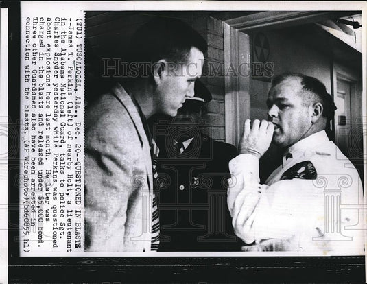 Press Photo James T. Perkins, Alabama National Guard, Police Sgt. Charles Snyder - Historic Images