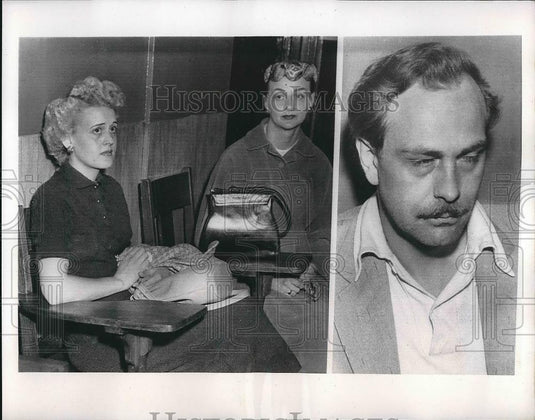 1954 Press Photo Frank Youles Charged with Having Two Wives - nea62239 - Historic Images