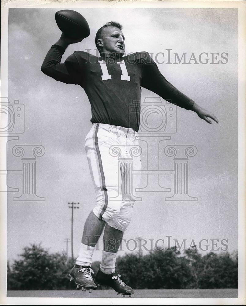 1957 Press Photo Doyle Taylor Football Player Baylor - nea54231 - Historic Images