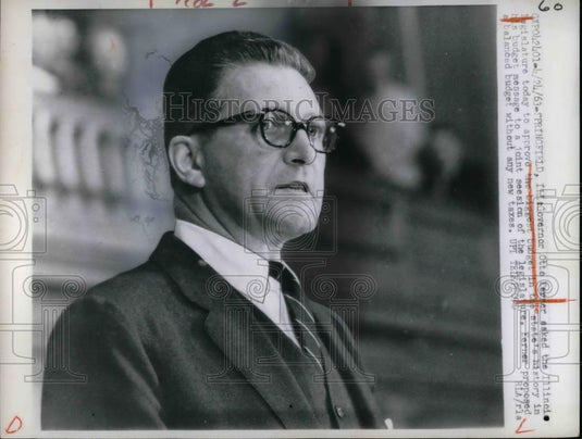 1963 Press Photo Governor Otto Kerner - nea59387 - Historic Images