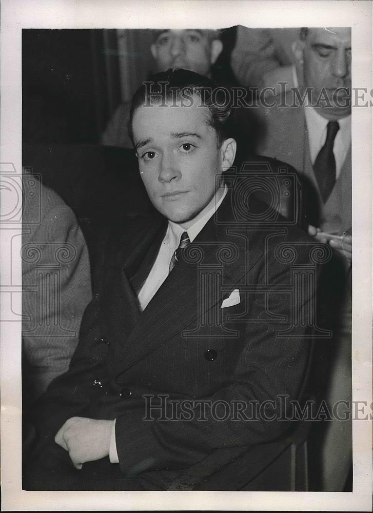 1939 Press Photo Joseph Healy During Sentencing In Court Leaving For Sing Sing - Historic Images