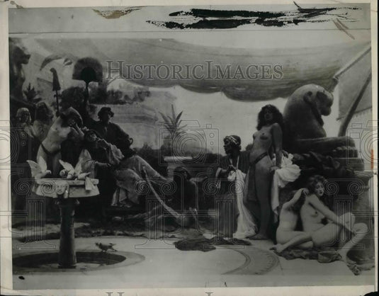 1932 Press Photo Painting "Bondage" by Grant Normand - Historic Images