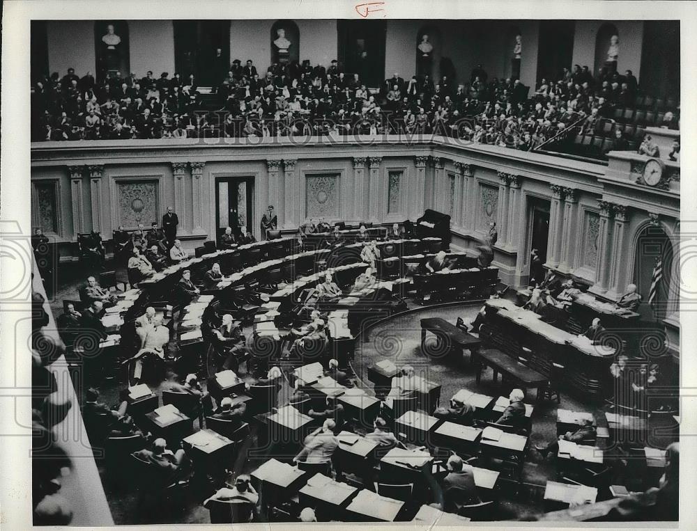 1963 Press Photo View of D.C.Senate Chamber from the Gallery - nea68121 - Historic Images