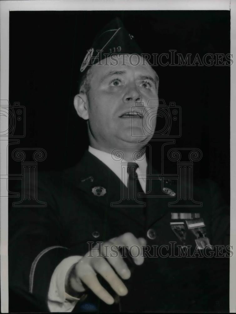 1939 Press Photo Raymond Kelly Corporation Counsel Detroit At American Legion - Historic Images