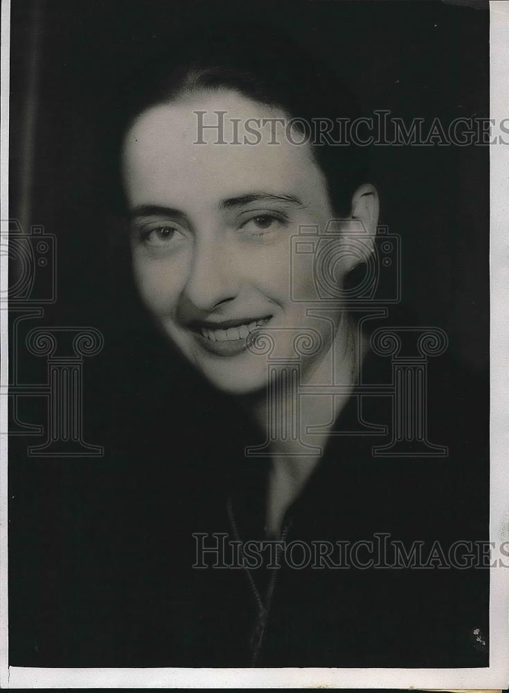 1935 Press Photo Miss Hazel E. Allred Sister Of Governor James V. Allred - Historic Images