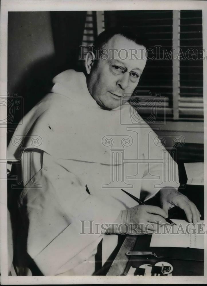 1939 Press Photo Rev. Martin Gillet, GM of the Dominican Order, friend of Pope - Historic Images
