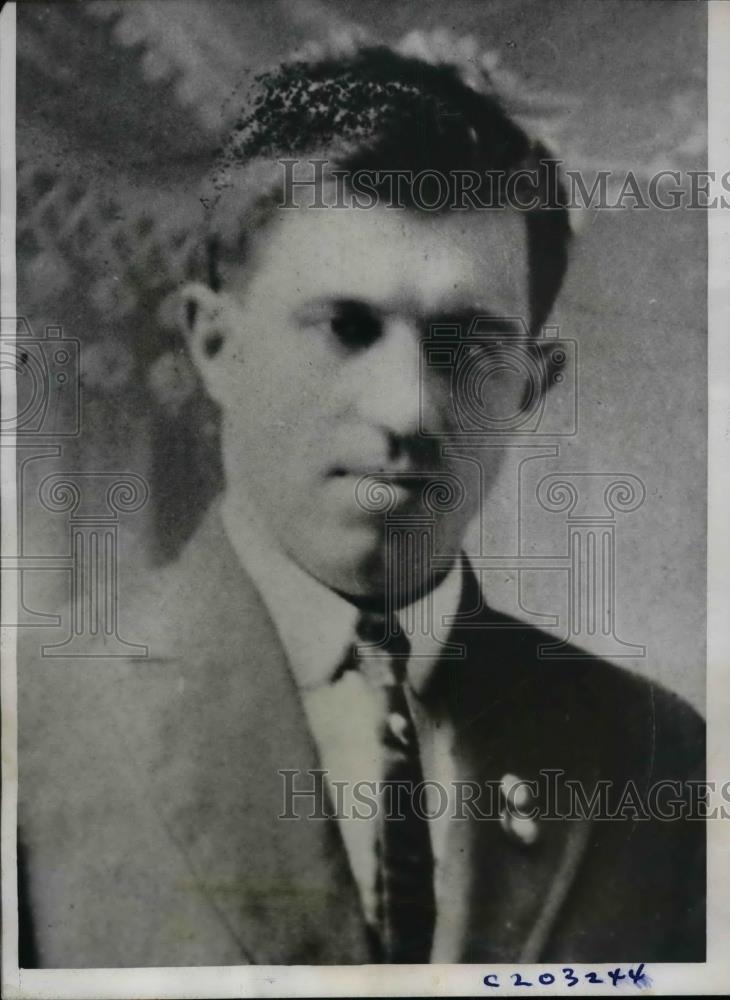 1932 Press Photo Andrew Ganis, miner who was shot by Natl. Guardsman - nea65024 - Historic Images