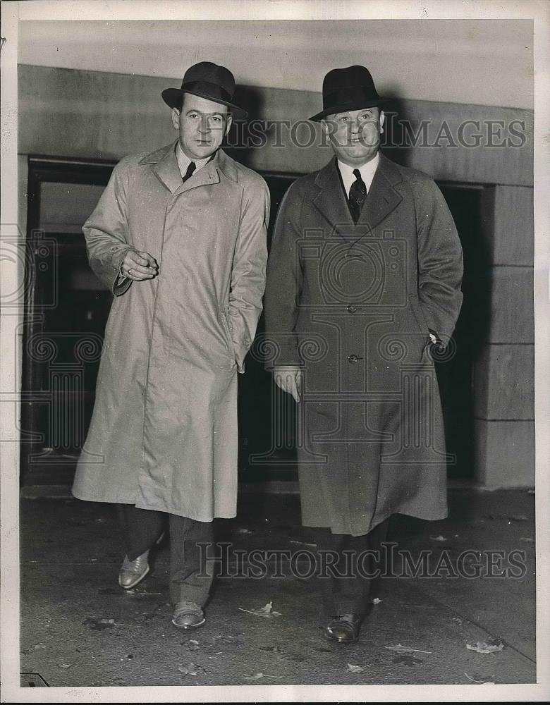 1937 Press Photo George Applegate & Charles D. Morris After Trial - nea69322 - Historic Images