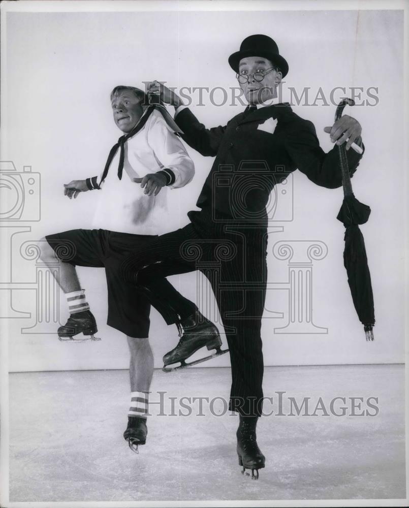 1959 Press Photo Wall & Dova in Johnson Ice Follies - nea65549 - Historic Images