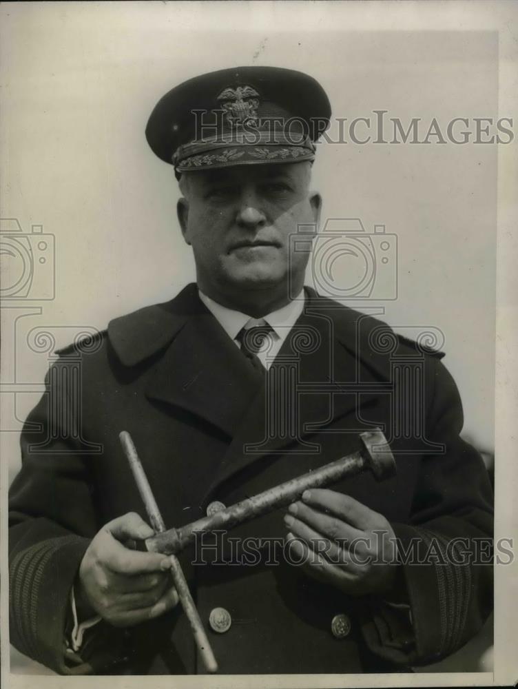 1929 Press Photo Naval Captain JD Wilson Of Naval Investigative Service - Historic Images