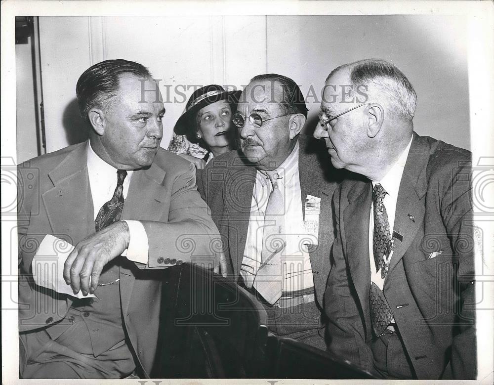 1944 Press Photo Democratic Delegates Germany Johnston &amp; Holmes - nea64641 - Historic Images