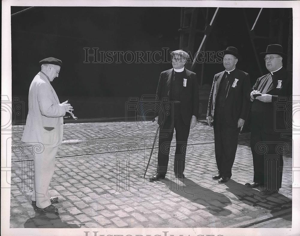 1952 Press Photo Reverands Felix Miller, Charles Bealvais and William Himmer - Historic Images