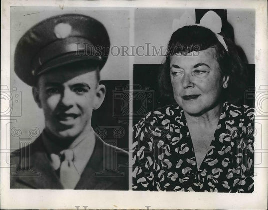 1947 Press Photo Marian Kennedy Adams On Trial For Poisoning Her Son John - Historic Images