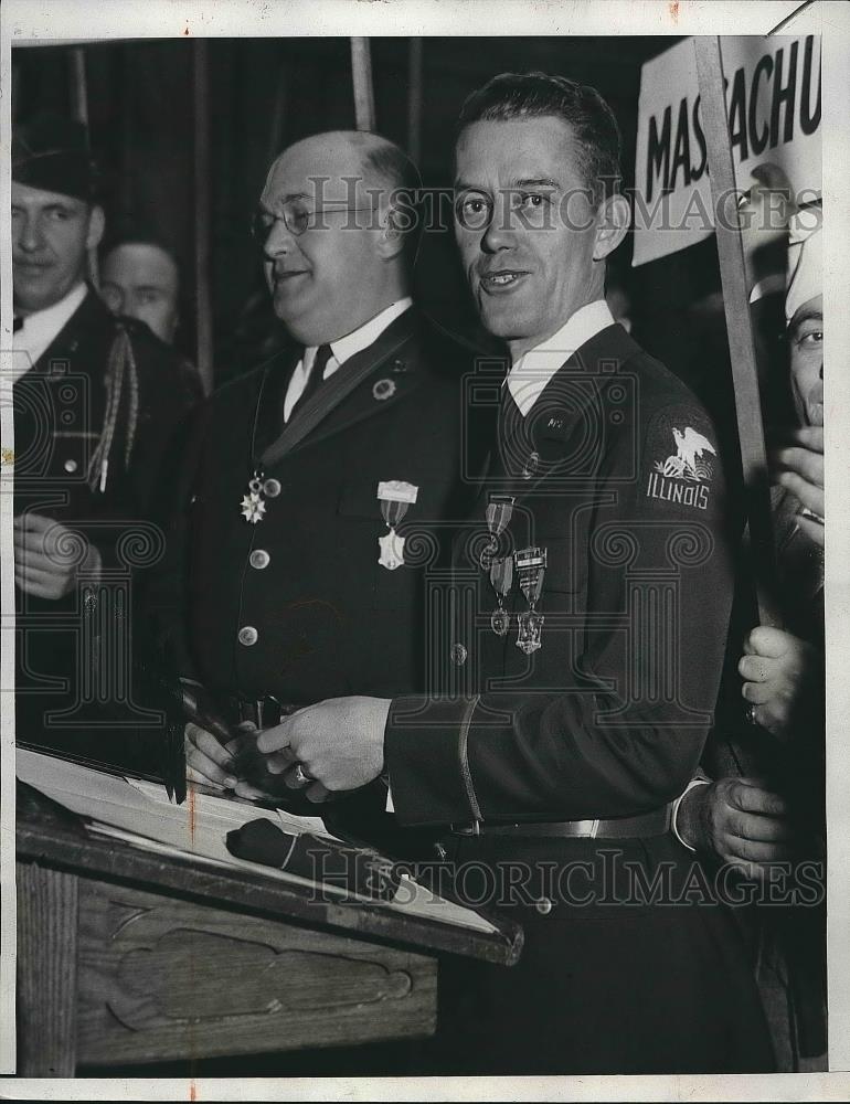 1933 Press Photo Edward A. Hayes National Commander Of The American Legion - Historic Images