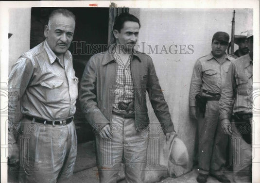1954 Press Photo Honduran Rebel Leaders Col Carlos Castillo Armas - Historic Images