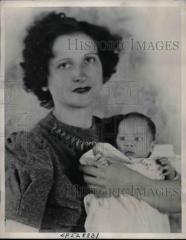 1939 Press Photo baby Billy Gordon, beaten to death at after-Christening party - Historic Images