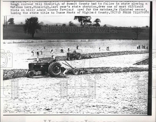 1957 Press Photo Plowing championship in Summit County - nea68088 - Historic Images